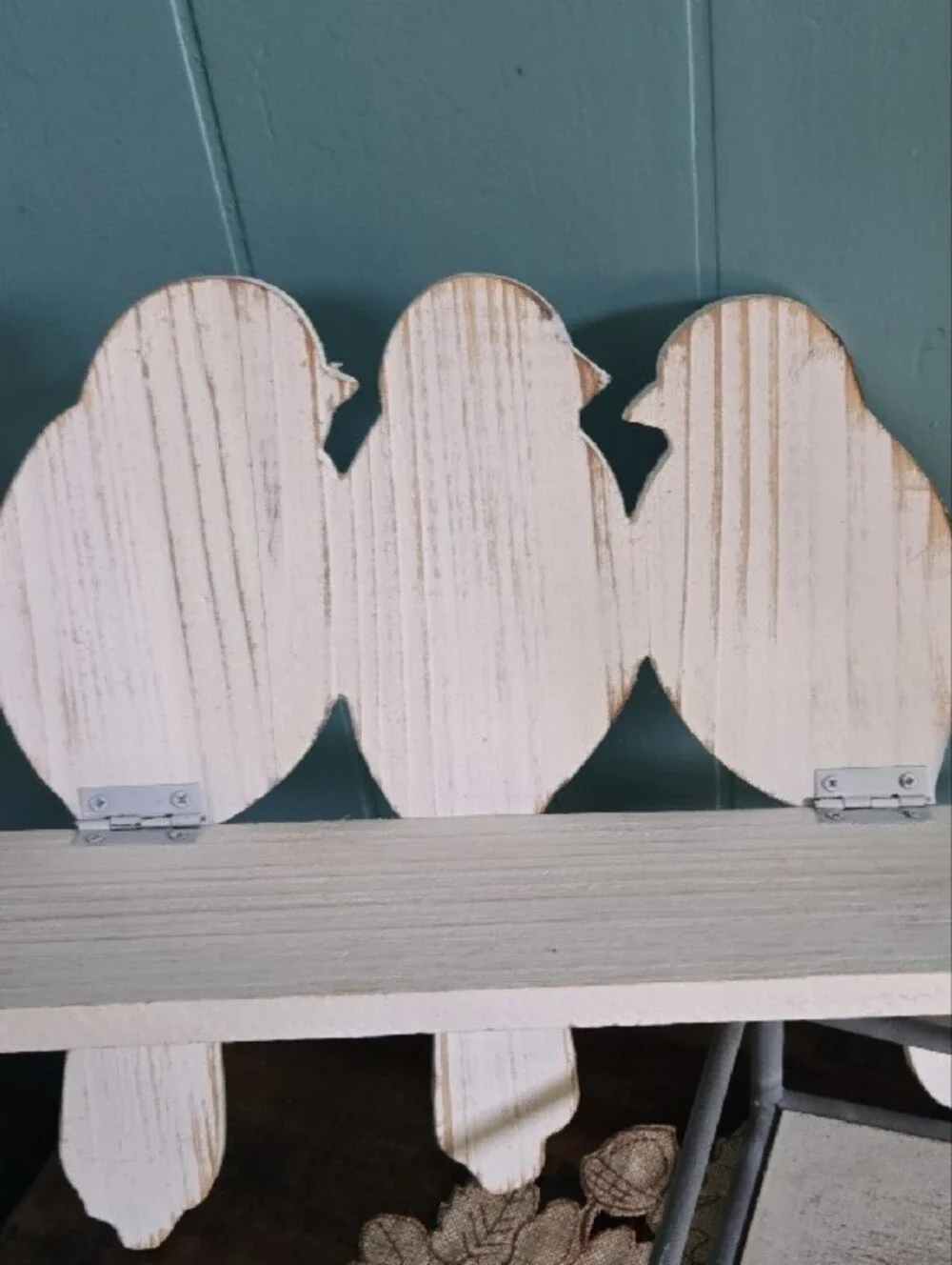 Rustic Bird Decor, Including 3 Shelves. Distressed, Farmhouse